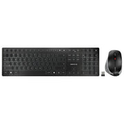 Cherry DW 9500 Slim, Set Tastiera e Mouse, Wireless RF+Bluetooth, QWERTY Nordico, Nero-Grigio