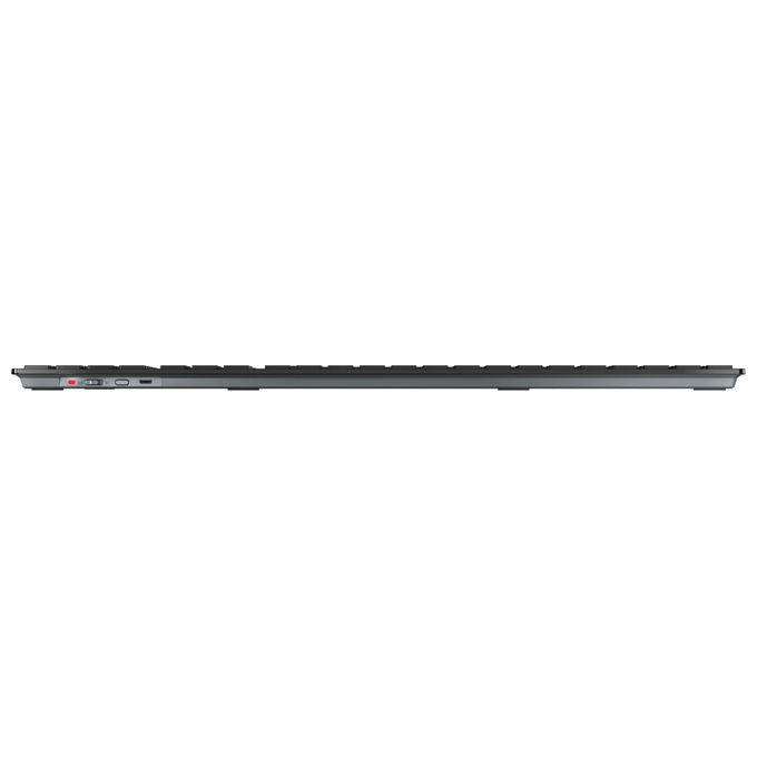 Cherry DW 9500 Slim, Set Tastiera e Mouse, Wireless RF+Bluetooth, QWERTY Nordico, Nero-Grigio