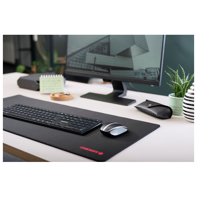 Cherry, Tastiera Wireless, RF e Bluetooth, AZERTY Francese, KW 9100 SLIM, Nera