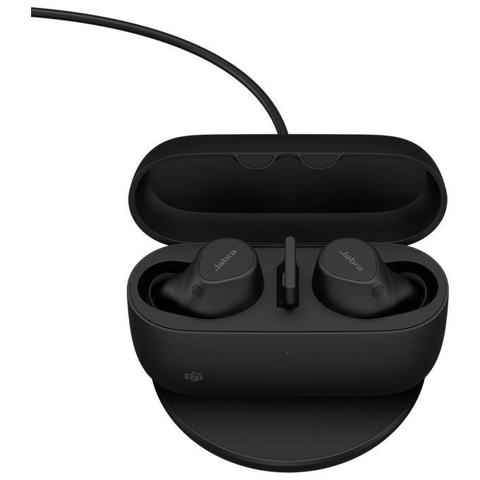 Jabra, Auricolari True Wireless Stereo, Evolve2 Buds, Cancellazione Rumore ANC, Bluetooth, Nero