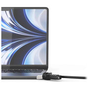 Compulocks, Adattatore di Sicurezza, per MacBook Air M2, con Cavo di Sicurezza a Combinazione, Argento
