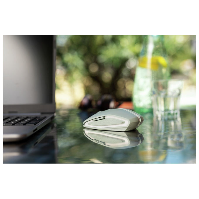 Cherry, Mouse Gaming Ambidestro Bluetooth, 2000 DPI, Wireless Verde