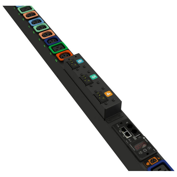 Vertiv, PDU, 30 Prese AC, 0U, Monitorata, Commutata, Nera