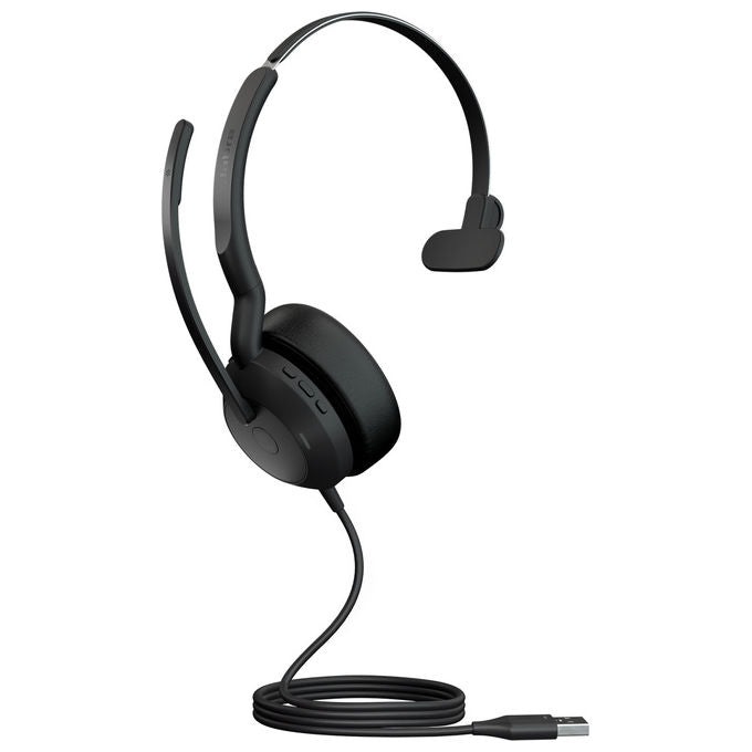 Jabra Evolve2 50, Auricolare Cablato, USB tipo A, Nero