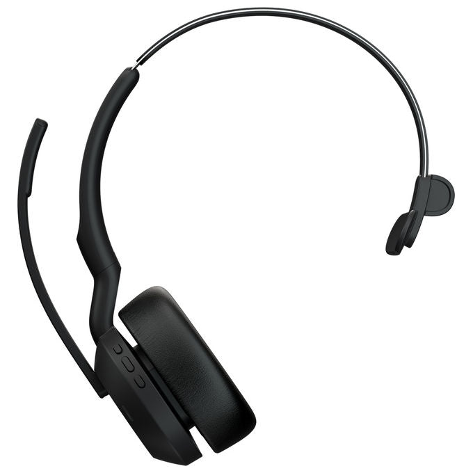 Jabra, Evolve2 55, Auricolare Wireless Mono, Bluetooth, Ufficio, Nero
