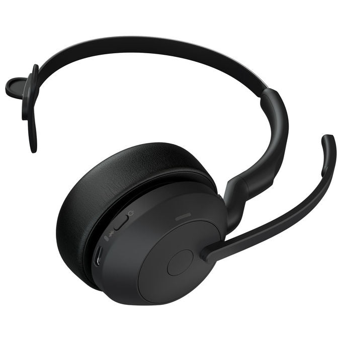 Jabra, Evolve2 55, Auricolare Wireless Mono, Bluetooth, Ufficio, Nero