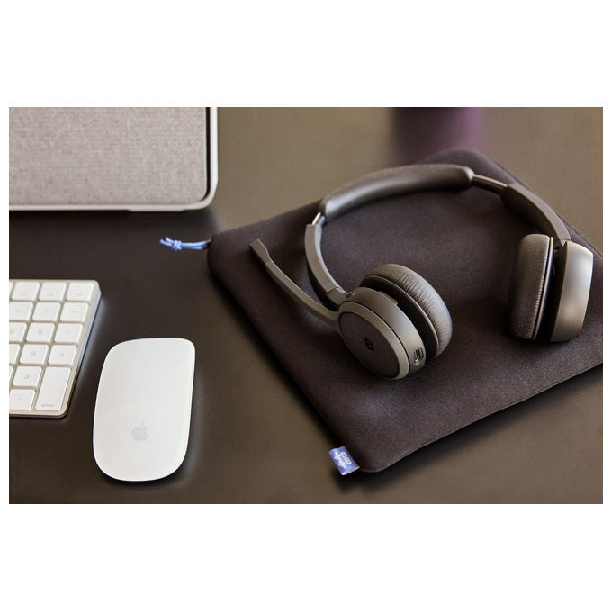 Cisco, Cuffie 722, Bluetooth, Biaurale Wireless, Nero Carbonio, con Adattatore USB-A
