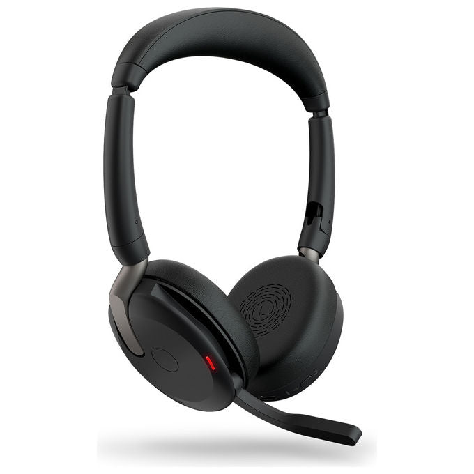 Jabra Evolve2 65 Flex, Auricolare Bluetooth, Ufficio, ANC Ibrido, Nero