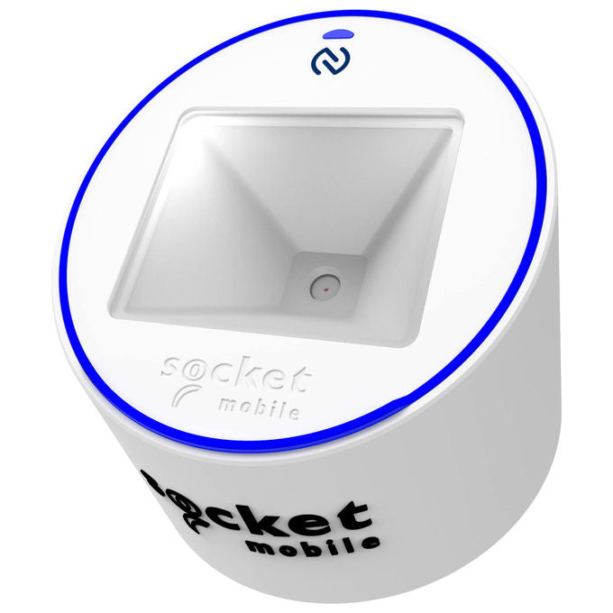 Socket Mobile, Lettore NFC e QR Code S370, Wallet Mobile, Bianco con Blocco di Sicurezza