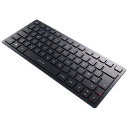 Cherry, Tastiera Mini Wireless, KW 9200, Bluetooth, USB, layout Inglese UK, Nero