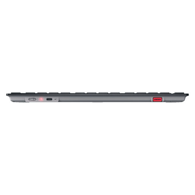 Cherry, Tastiera Mini Wireless, Bluetooth, USB, QWERTY Nordic, Nera