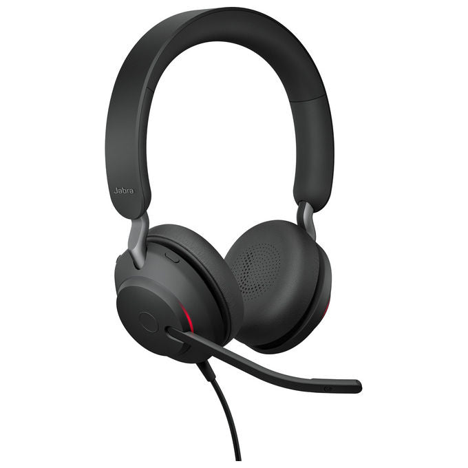 Jabra, Evolve2 40 SE, Cuffie Cablate, USB-C, On-Ear, Nero, Ottimizzate per UC