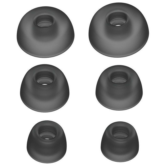 Jabra, Inserti Auricolari, Silicone, Neri, Evolve2 Buds, 3 Paia S-M-L