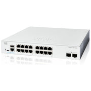 Cisco, Switch Catalyst 1200-16T-2G, 16 Porte GE, 2x1G SFP, Gestito, Metallo