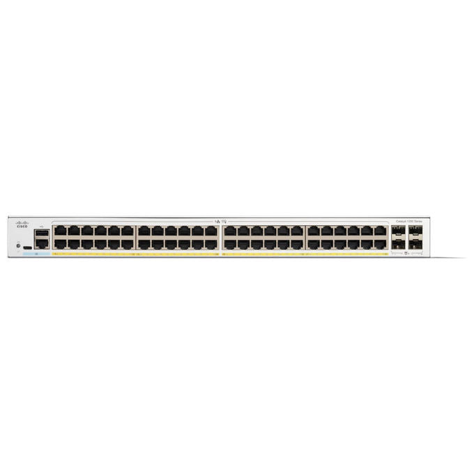 Cisco C1200-48P-4X Catalyst 1200 Switch Gestito L2 L3 48 Porte Gigabit Ethernet PoE+ 4x 10G SFP+ colore Bianco