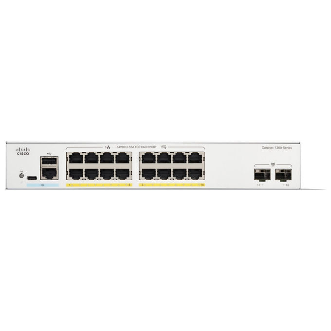 Cisco, Switch di Rete Gestito L2-L3, Gigabit Ethernet, 16 Porte, PoE+