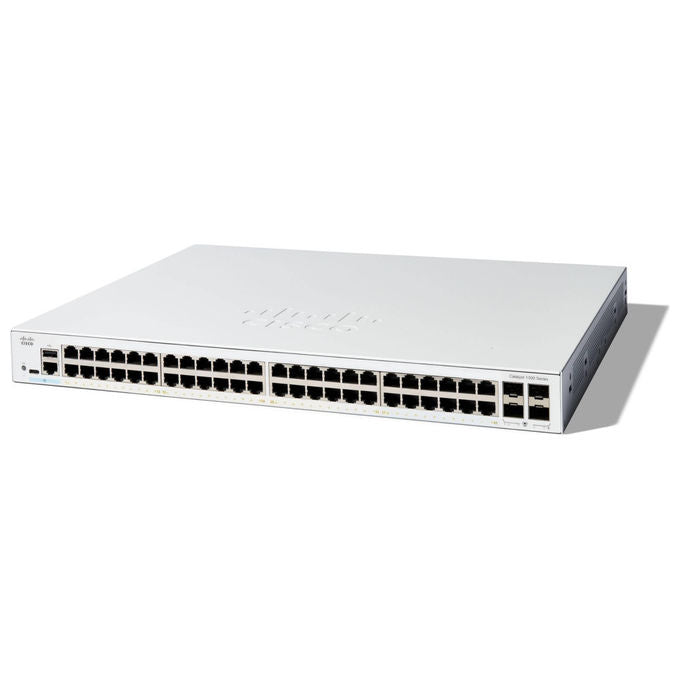Cisco, Switch Catalyst C1300-48T-4G, 48 Porte Gigabit Ethernet, Gestito, Montabile su Rack