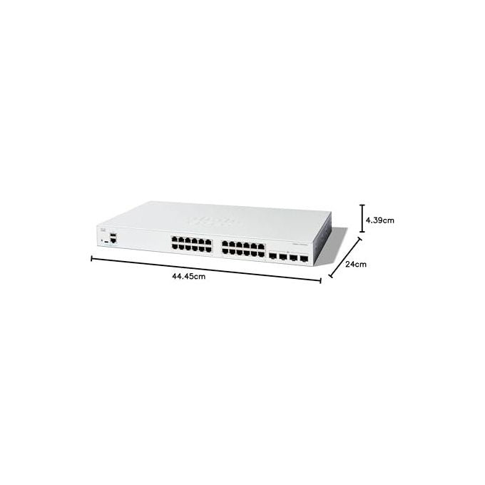 Cisco, Switch Gestito Catalyst C1300-24T-4X, 24 Porte, Gigabit Ethernet, 4x SFP+