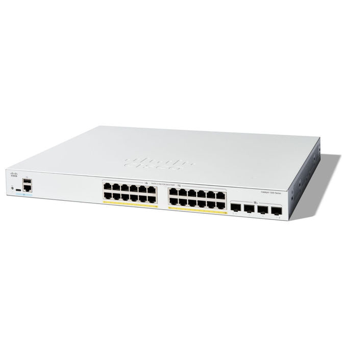 Cisco, Switch Gestito Catalyst C1300-24FP-4X, 24 Porte Gigabit Ethernet PoE+, 4x SFP+