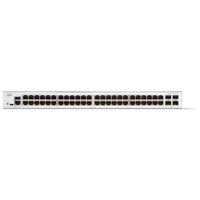 Cisco, Switch Gestito, 48 Porte 1G, 4x10GE SFP+, Catalyst 1300-48T-4X