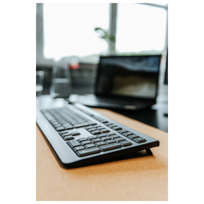 Cherry, Tastiera Wireless, KW 3000, QWERTY, US International, Nero