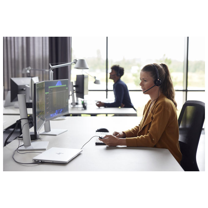 Hp Poly EncorePro 525-M, Cuffie Stereo, Connettore Usb-A, Certificate Microsoft Teams, Nere
