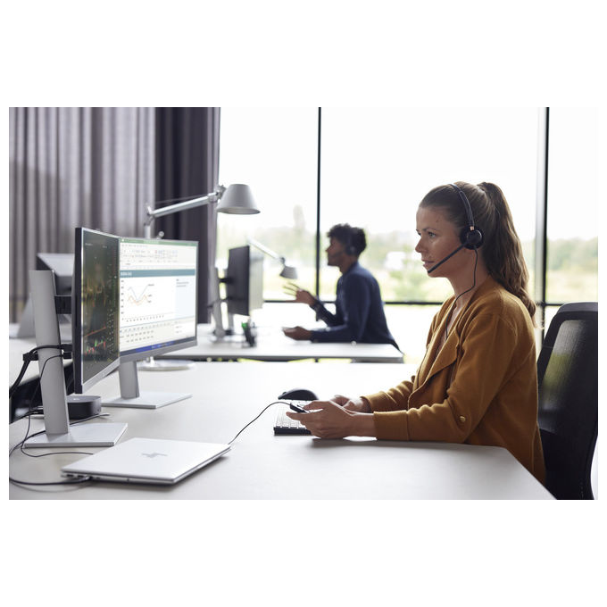 HP Poly, Cuffia Monoaurale EncorePro 515, Connettore USB-A, Certificata Microsoft Teams