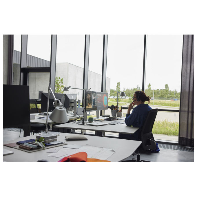 Hp Poly, Cuffie Monoaurale Savi 8410, Certificate Microsoft Teams, Ufficio, Wireless, Bluetooth, Nero