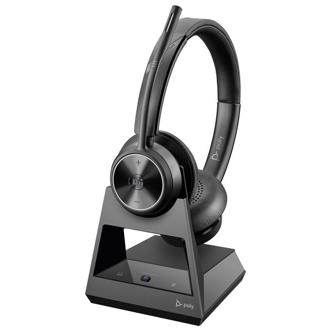 HP Poly, Cuffie Stereo Savi 7320, Certificate Microsoft Teams, DECT, Nero