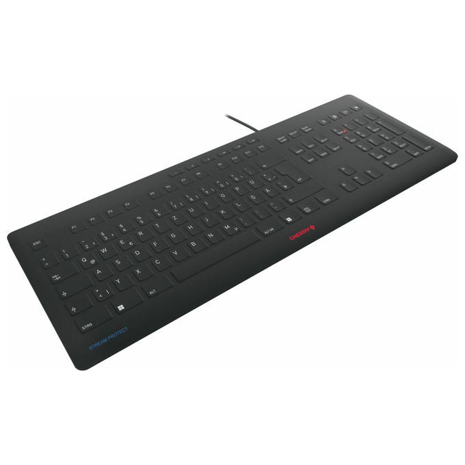 Cherry, Tastiera Stream Protect Nera, Layout UK, Cablata