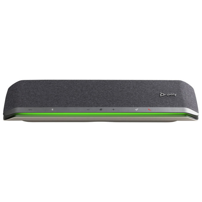 Hp Poly, Vivavoce, Sync 60, Argento e Nero, USB-Bluetooth, Microfono Bidirezionale, Cancellazione dell'Eco