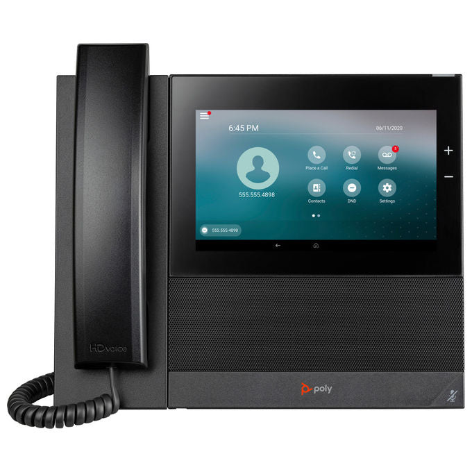 Hp Poly, Telefono Multimediale Aziendale CCX 600, Open SIP, PoE, Display 7 Pollici, Android 12