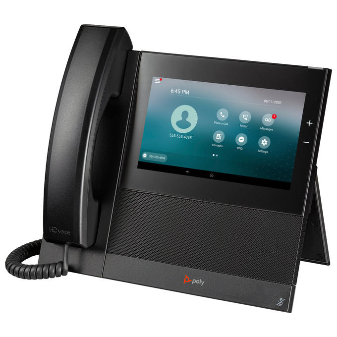 Hp Poly, Telefono Multimediale Aziendale CCX 600, Open SIP, PoE, Display 7 Pollici, Android 12
