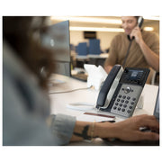 Hp Poly, Telefono IP Edge E320, PoE, Bluetooth, Display a Colori, Protezione Microban