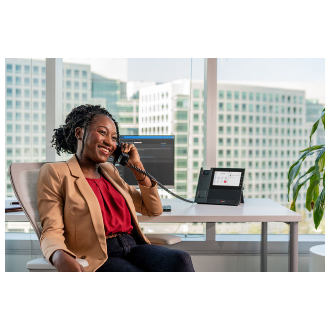 Hp Poly, Telefono Multimediale Aziendale CCX 600, Microsoft Teams, PoE, Nero