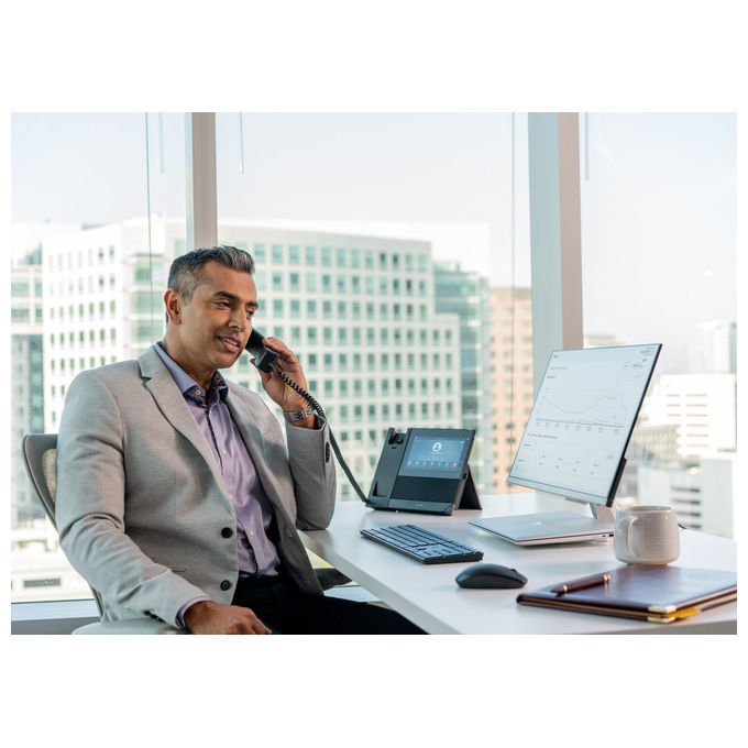 Hp Poly, Telefono Multimediale Aziendale CCX 600, Microsoft Teams, PoE, Nero