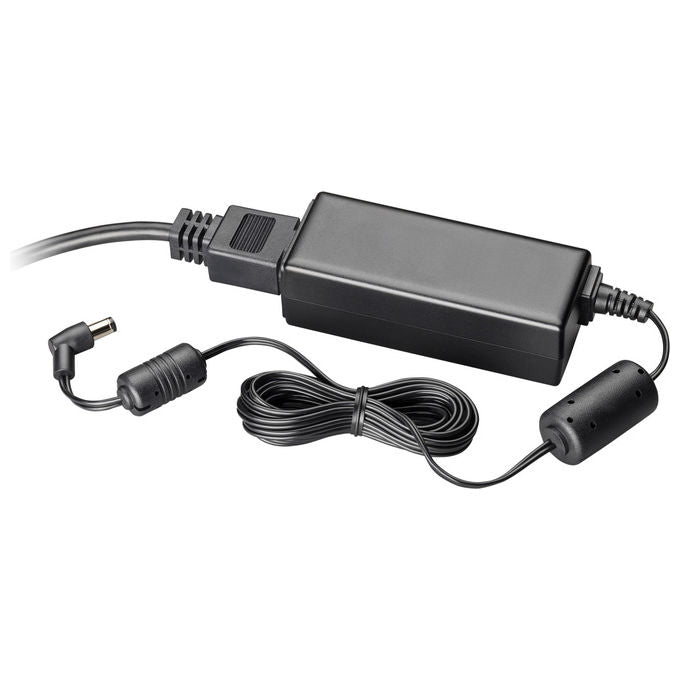 HP Poly, Alimentatore per Poly CCX 500-505-600-700 Edge E500, 48V-0,52A, con Cavo Alimentazione, Nero