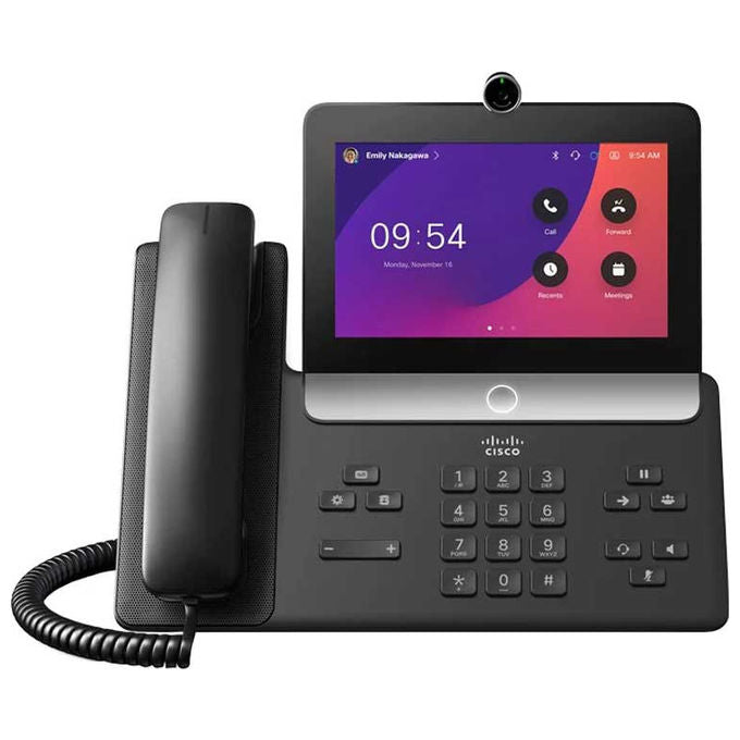 Cisco, Visiotelefono IP 8875, Fotocamera Digitale, Nero Carbone, Policarbonato ABS