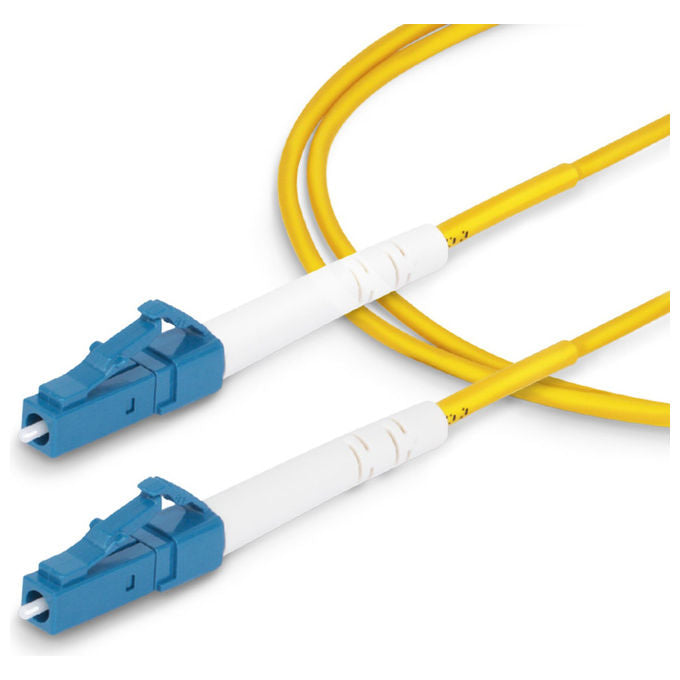 StarTech.com, Cavo Fibra Ottica, Mono Splitmodale OS2, LC a LC UPC, 2m, Giallo