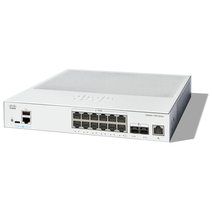 Cisco, Switch di rete gestito L2-L3, 12 porte 10GE, 2x10G SFP+, Grigio