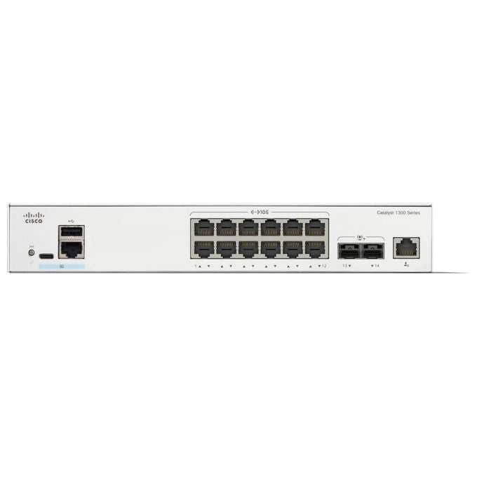 Cisco, Switch di rete gestito L2-L3, 12 porte 10GE, 2x10G SFP+, Grigio
