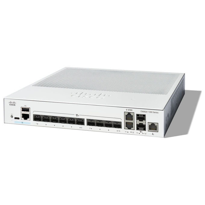Cisco, Catalyst C1300-12XS, Switch di Rete Gestito L2-L3, Grigio