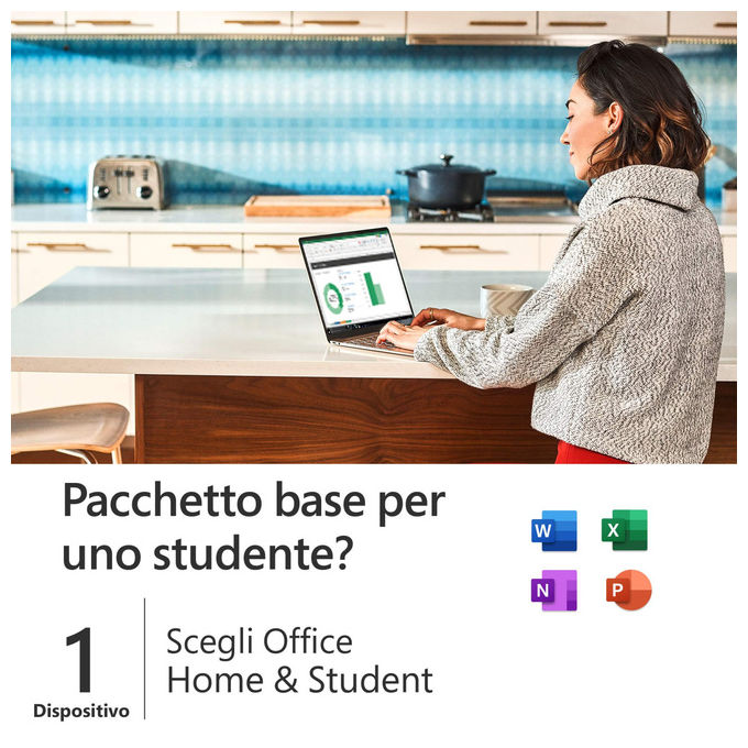 Microsoft, Office Home and Student 2019, 1 Licenza, Italiano
