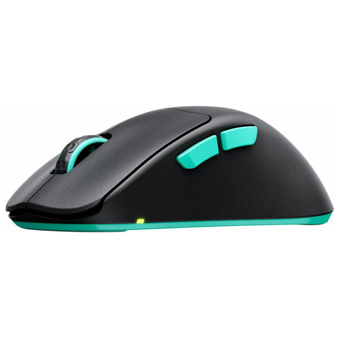 Cherry Xtrfy, Mouse Gaming Wireless M64, Ergonomico, Ultraleggero, Nero Blu Bianco