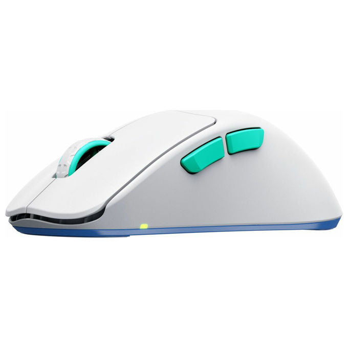 Cherry Xtrfy, M64 Wireless, Mouse Gaming Ergonomico, 26000 DPI, Blu Turchese Bianco