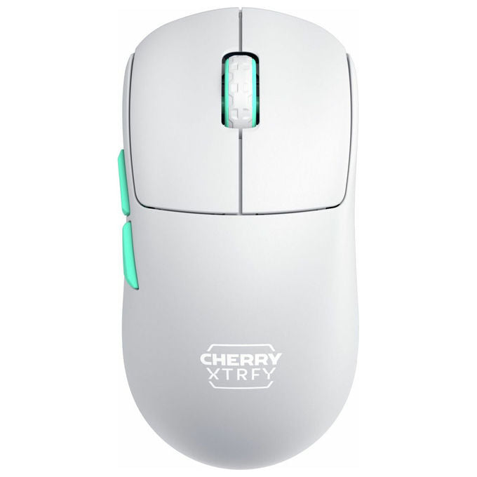 Cherry Xtrfy M68, Mouse Wireless, Gaming, 26000 DPI, Ergonomico, Bianco