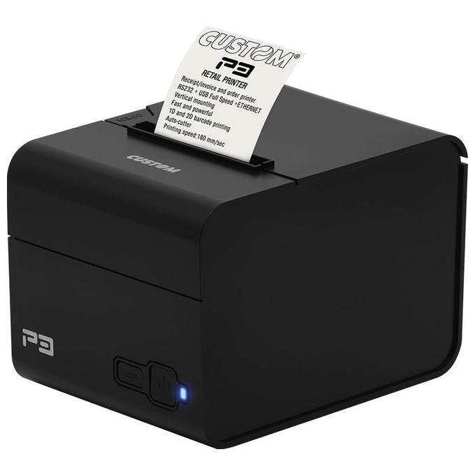 Custom P3X, Stampante Pos Termica, 203x203 Dpi, Rs-232, Ethernet, Taglierina
