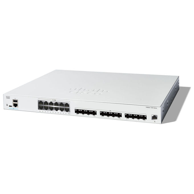 Cisco, Switch di Rete Gestito L2-L3, 12 Porte 10GE, 12 Porte SFP+, Gigabit Ethernet, Grigio