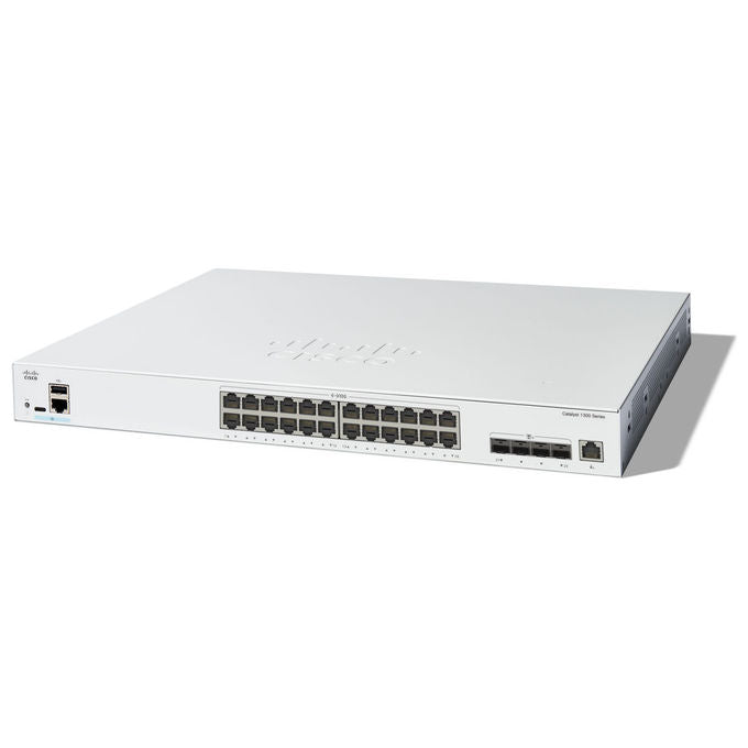 Cisco, Switch di Rete Gestito, 24 Porte 10GE, 4x10G SFP+, L2-L3, Grigio