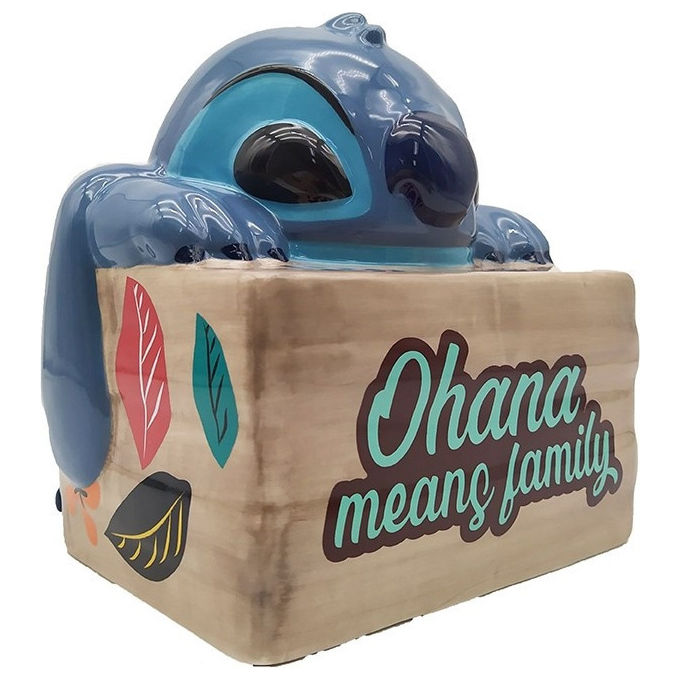 Abystyle, Biscottiera Disney Lilo and Stitch Ohana, Ceramica, Multicolore